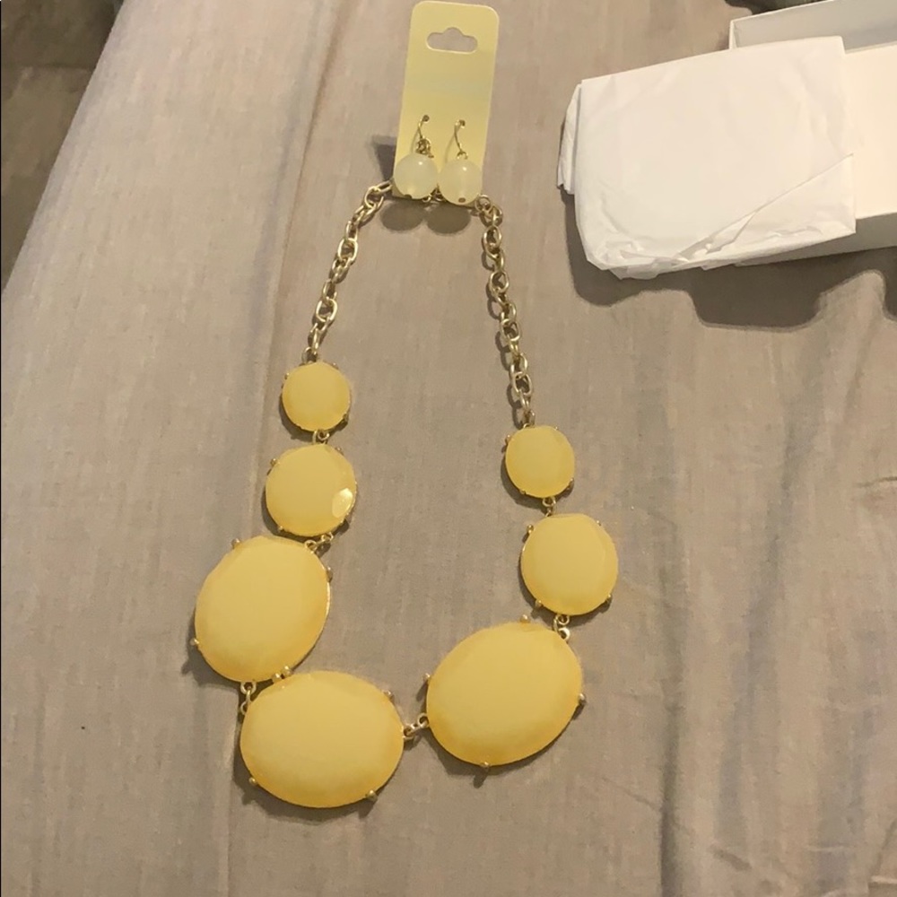 Necklace and earrings